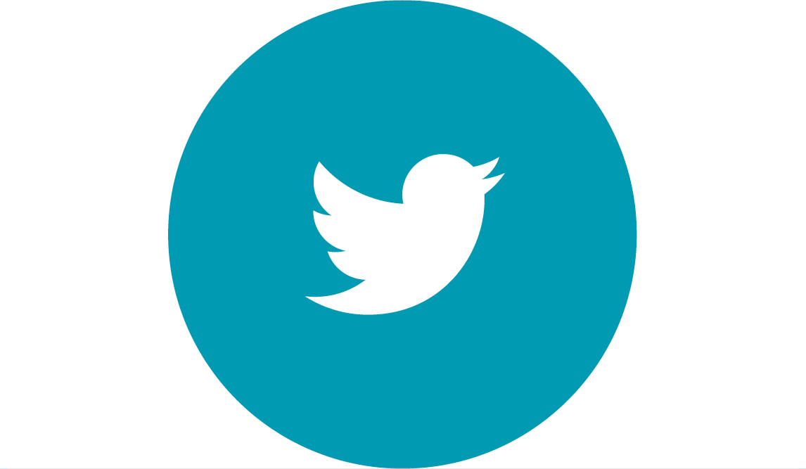 Twitter-Symbol und Link zu Twitter
